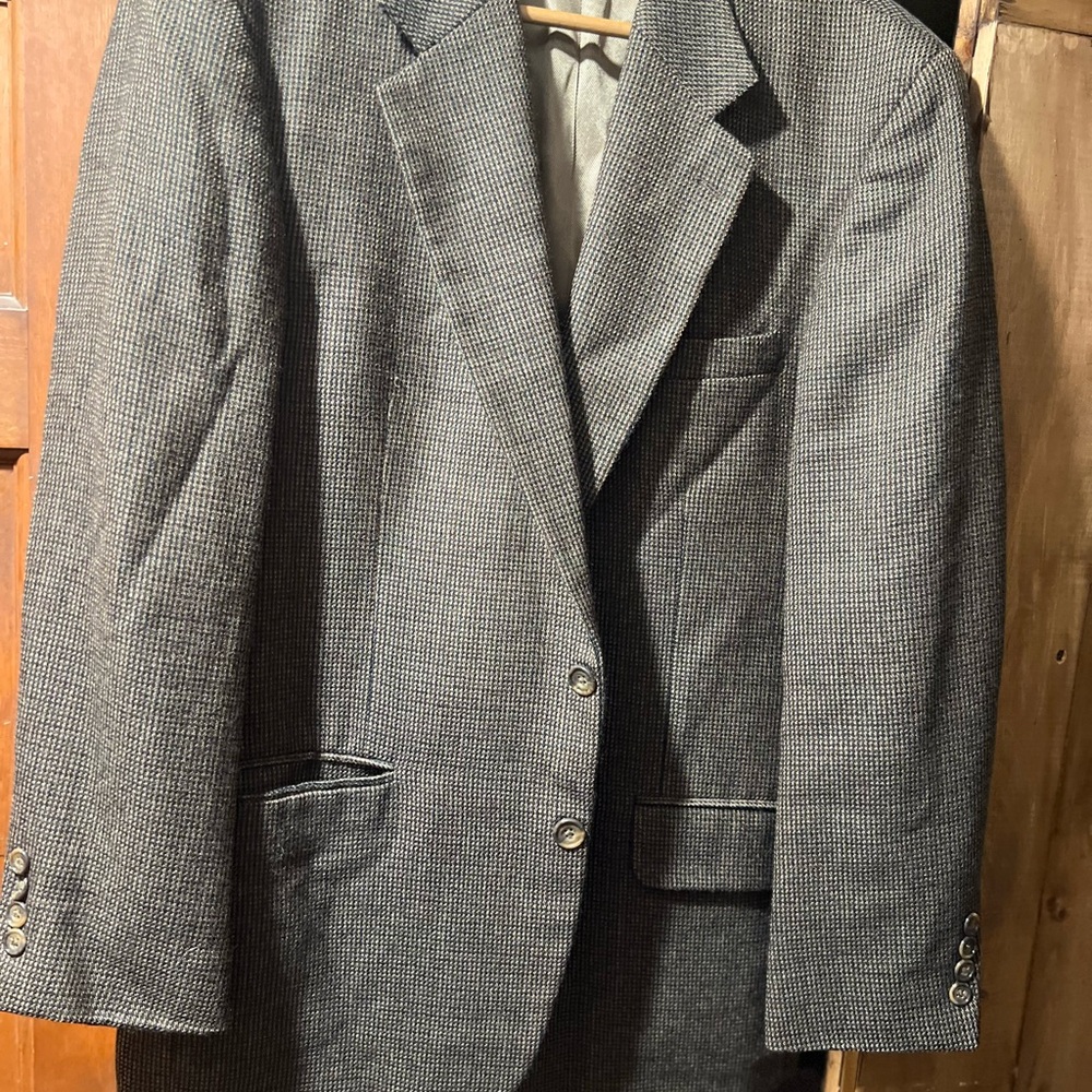 Oscar de la Renta classic brown checkered Men’s blazer